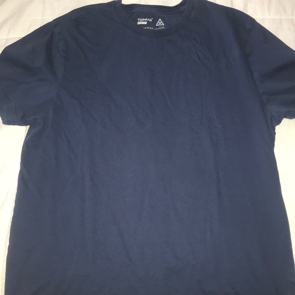 Dark blue t shirt slim fit